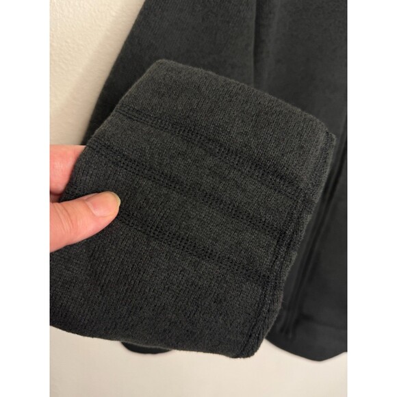 The North Face Ladies Large Sweater Fleece Jacket Black Heather Full Zip Dell - Picture 5 of 14